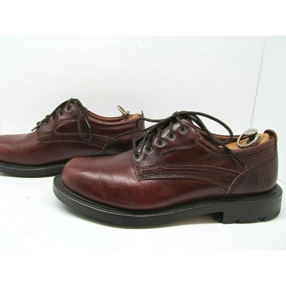 Dunham Ruggards Mens Brown Leather Plain Toe Waterproof Derbys Size US 9 D - Picture 4 of 9